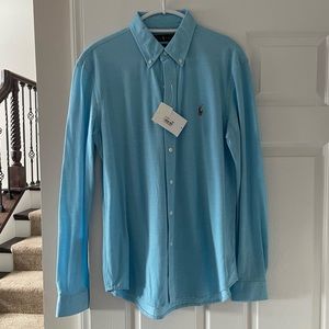Mens long sleeve polo